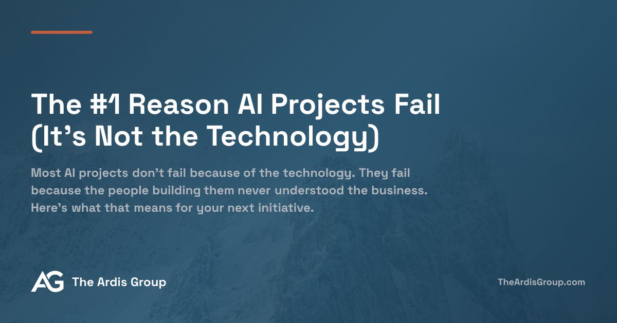 The #1 Reason AI Projects Fail (It's Not the Technology)